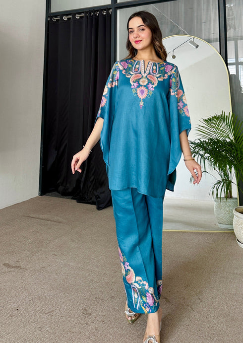 Teal Bloom Summer Co-ord